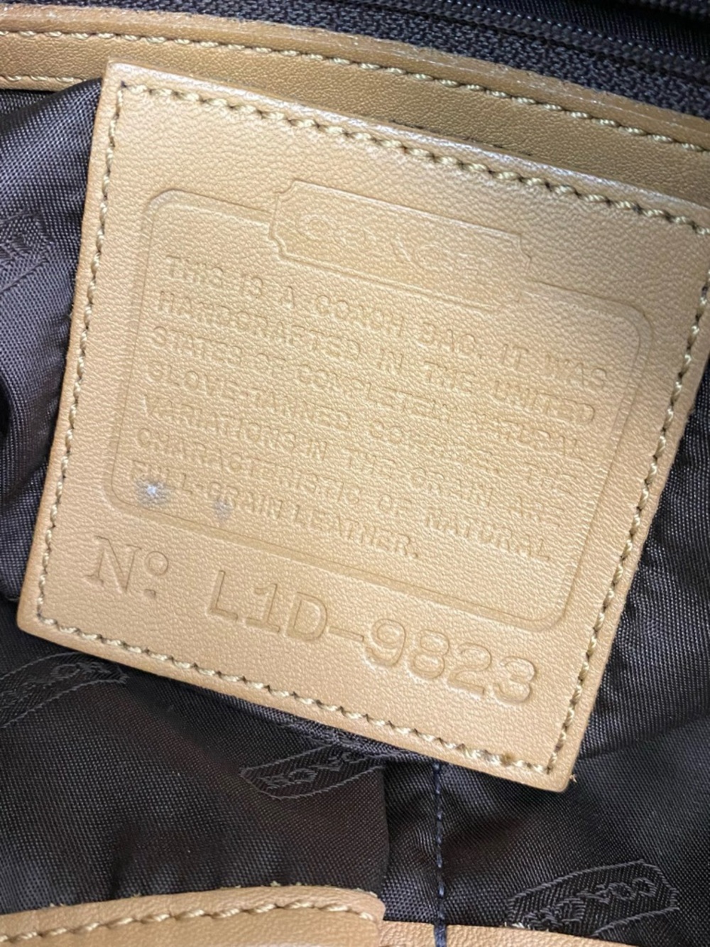 Coach Legacy West Leather Hobo Shoulder Bag - Tan - Picture 5 of 6